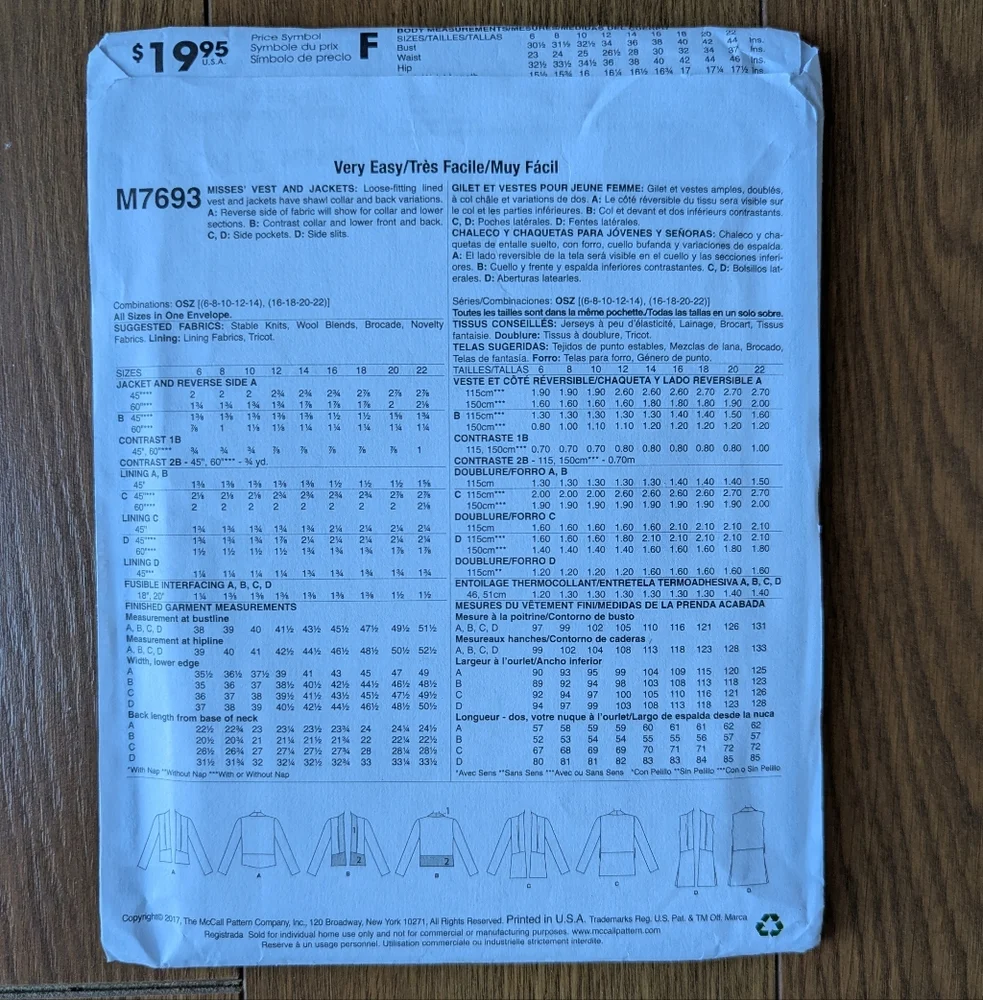 McCalls M7693 UNCUT Pattern Sizes 6-20 With 4 Variations BOGO DEAL